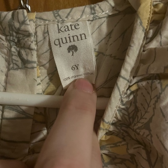 Vintage Kate Quinn Size 6 Year Yellow Foliage Leaf Top Shirt - Picture 2 of 4